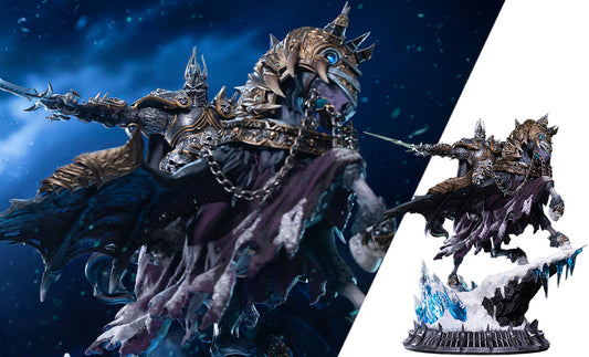 Warcraft The Lich King and Invincible 14-Inch Statue