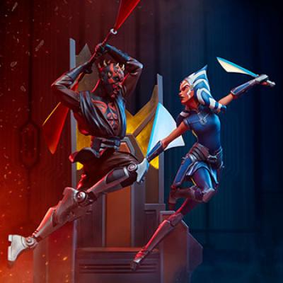 Ahsoka Tano vs Darth Maul Diorama