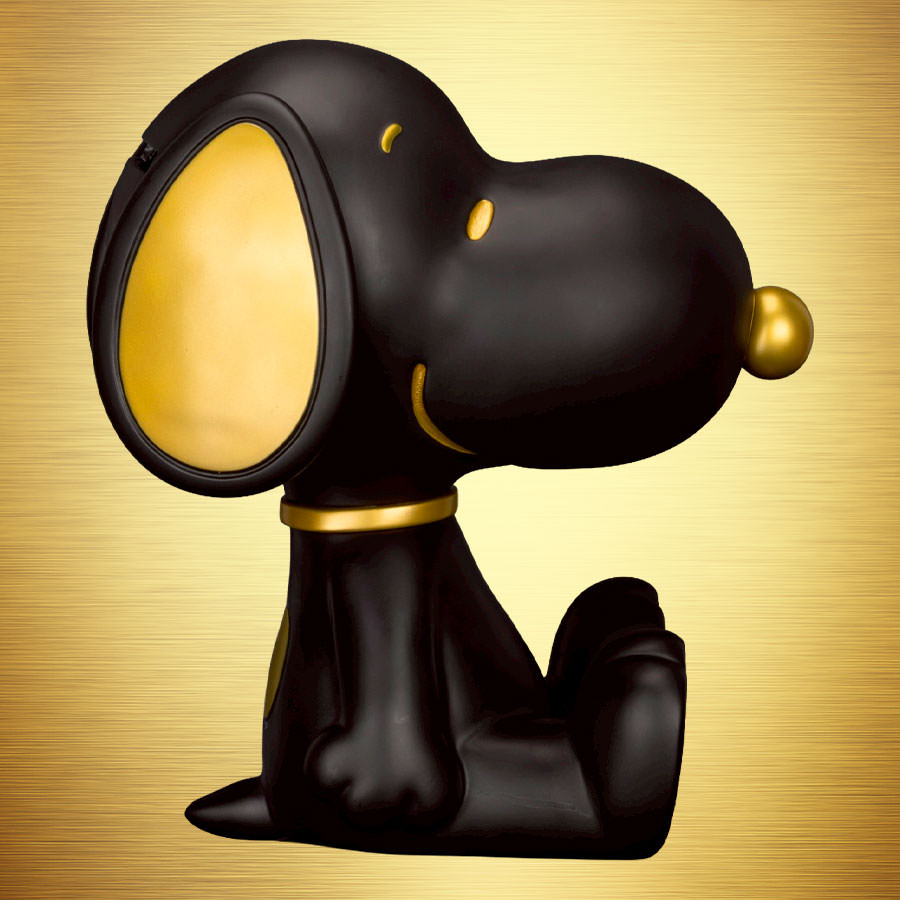Peanuts - Snoopy Piggy Bank (Black and Gold Version) - Collectible Figure