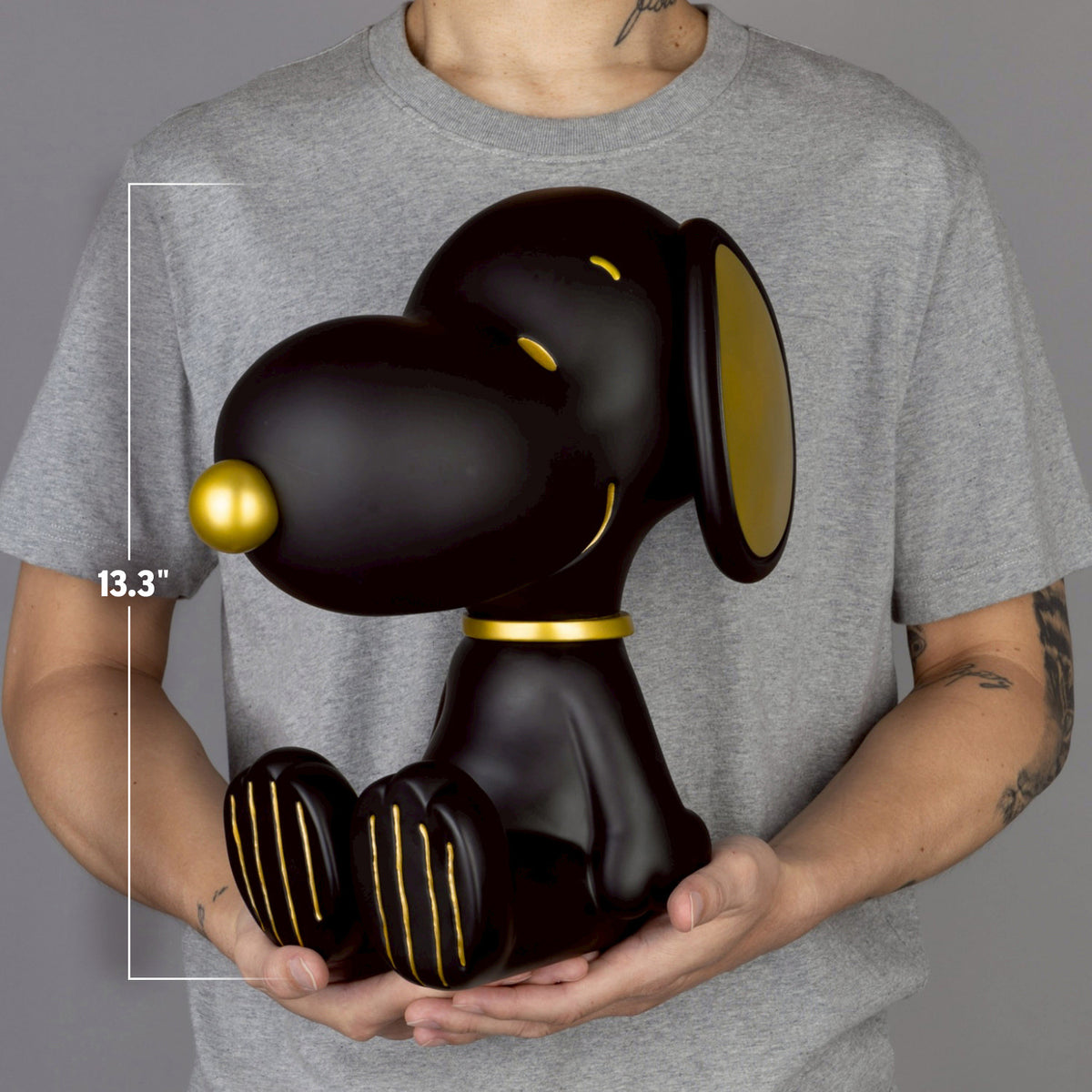 Peanuts - Snoopy Piggy Bank (Black and Gold Version) - Collectible Figure