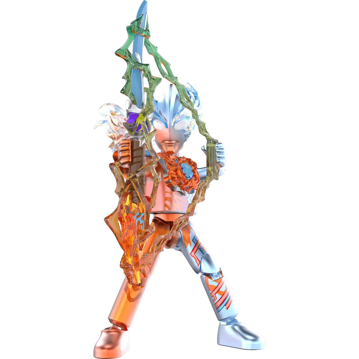 Blokees Ultraman Galaxy Version 12 Blazar's Starlight - Single Blind Box | Blokees