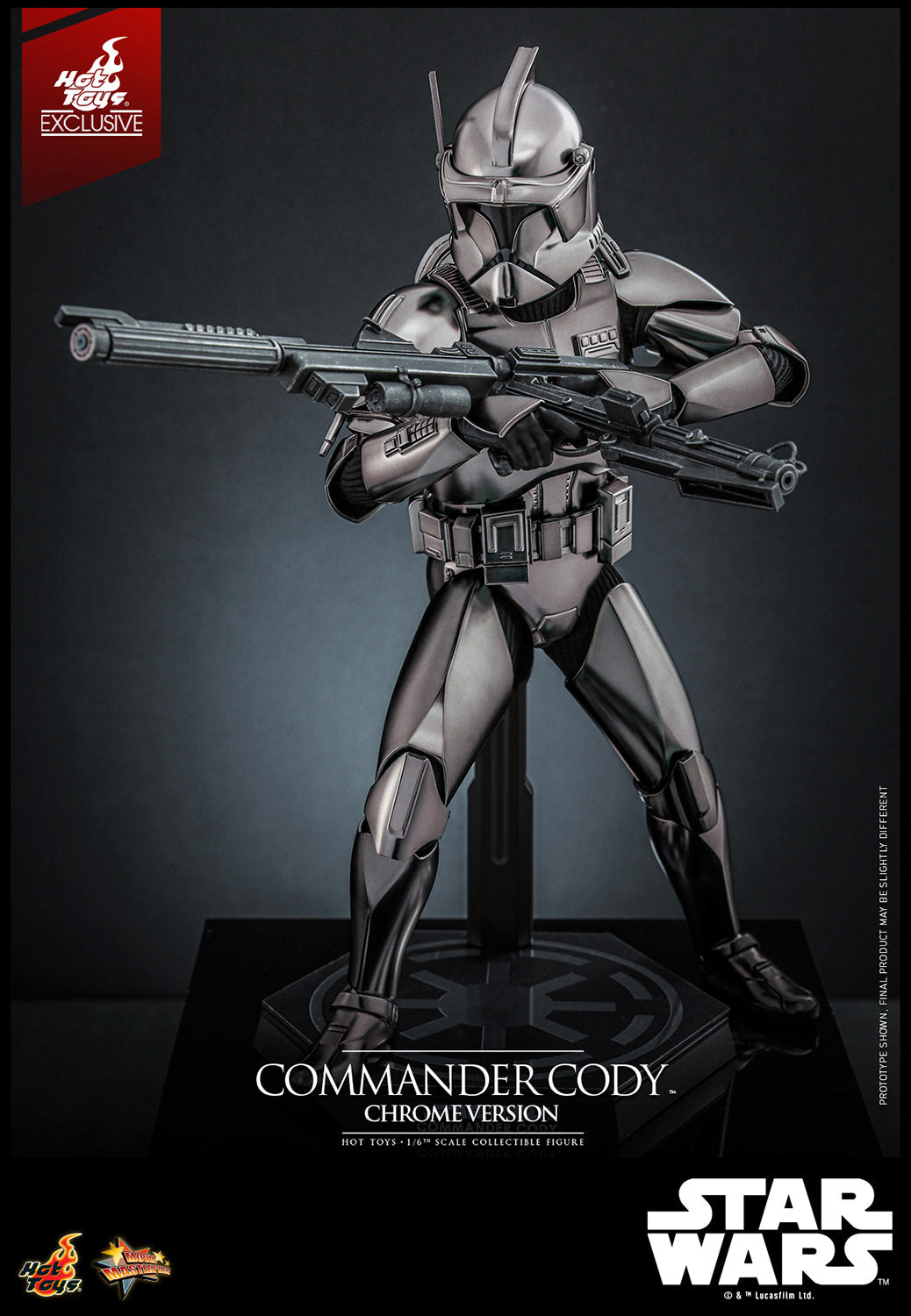 Star Wars Commander Cody Chrome Version Sixth Scale Figure