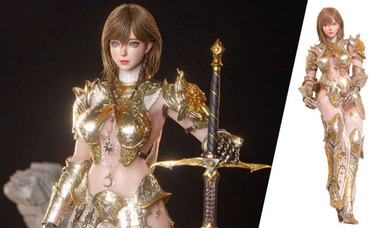 Deity Erosion Hwit ole-Phoeleo Rooted Hair Version Sixth Scale Figure Damtoys