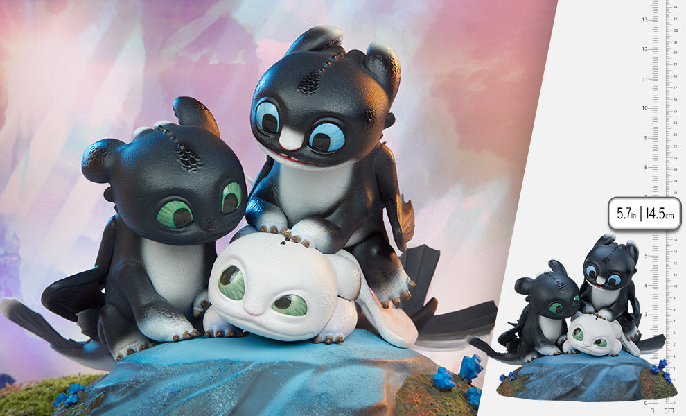 Dart, Pouncer, and Ruffrunner Statue