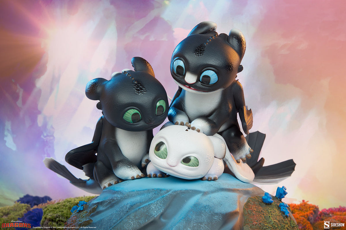 Dart, Pouncer, and Ruffrunner Statue