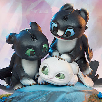 Dart, Pouncer, and Ruffrunner Statue