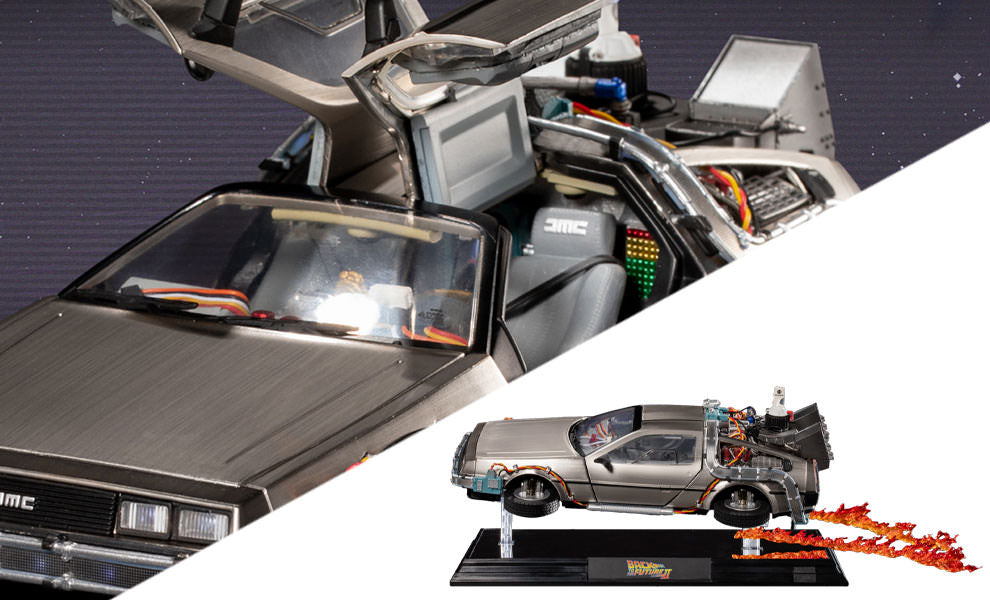 Back to the Future DeLorean Floating DX Collectible Figure