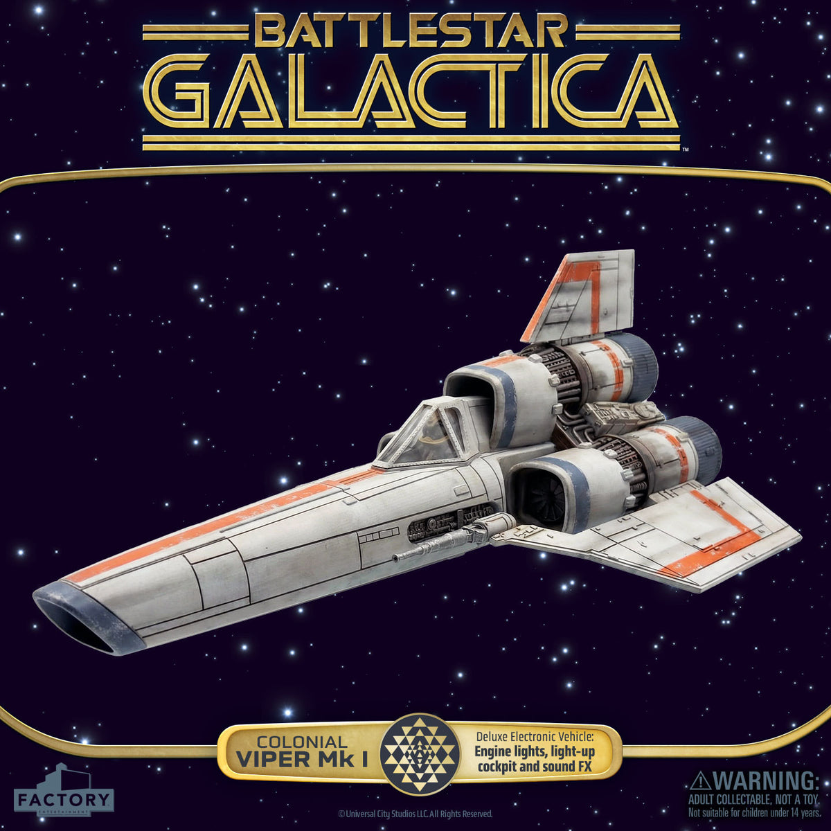 Battlestar Galactica - Colonial Viper MkI with Lieutenant Boomer - Action Figure