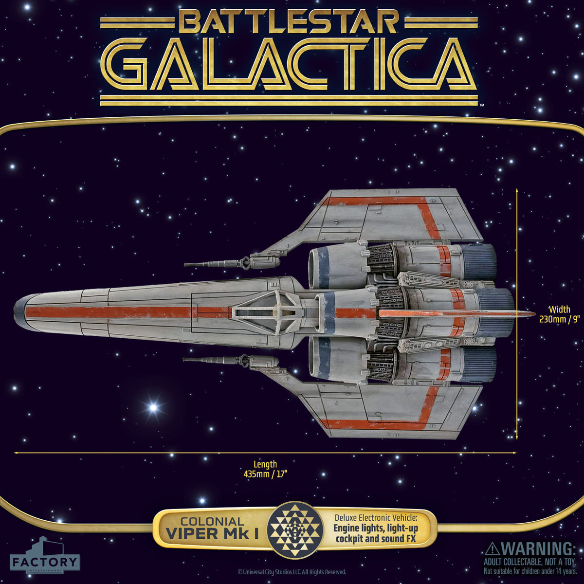 Battlestar Galactica - Colonial Viper MkI with Lieutenant Boomer - Action Figure
