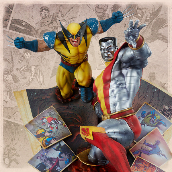 Fastball Special Colossus and Wolverine Statue