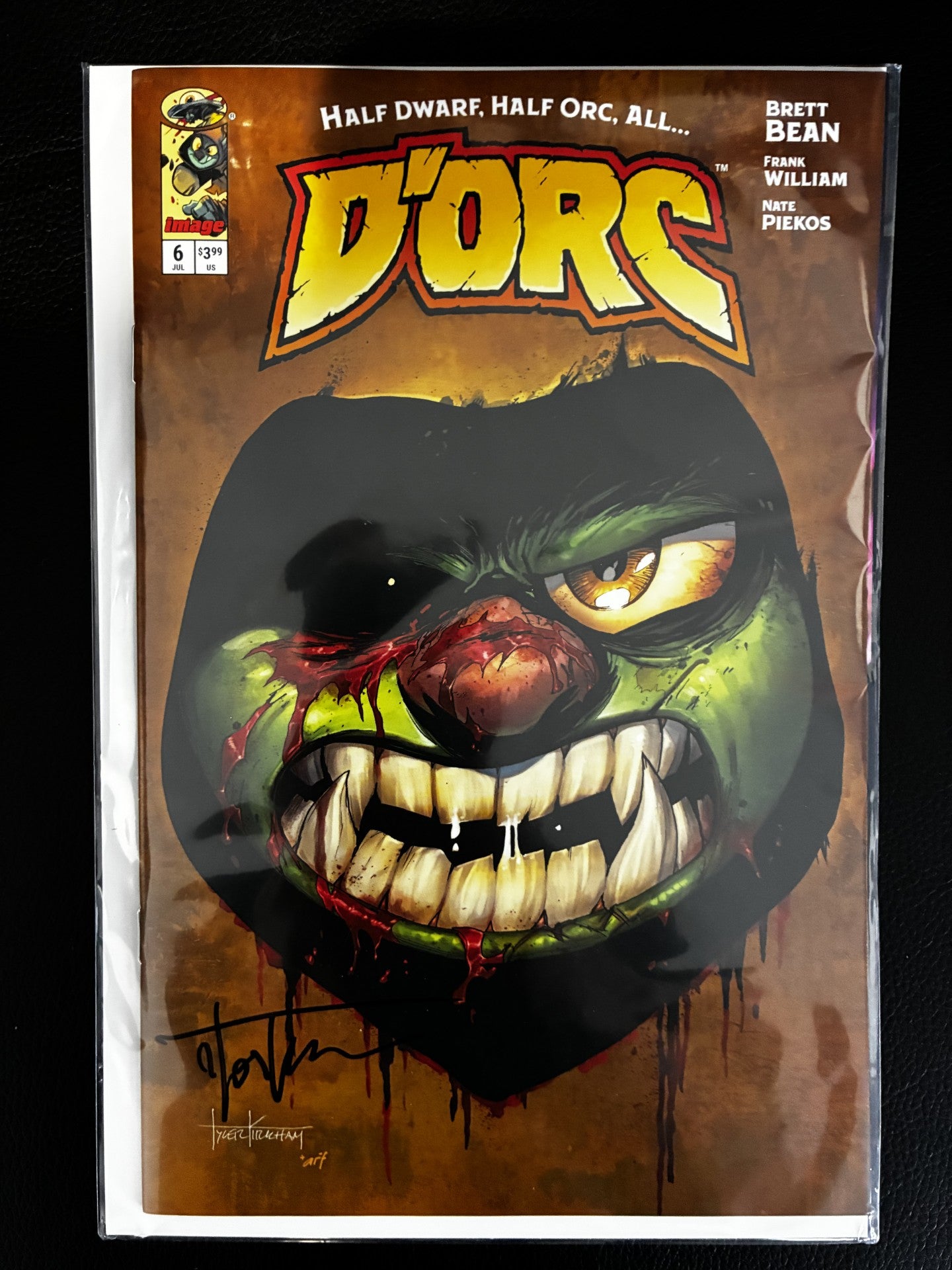 DORC #6 TYLER KIRKHAM SIGNED W/ COA BY TYLER KIRKMAN