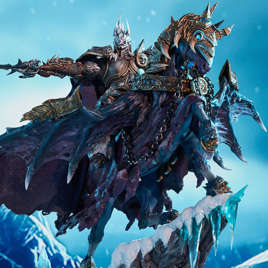 Warcraft The Lich King and Invincible Statue