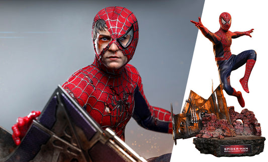 Marvel Spider-Man Battle Damaged Version Sixth Scale Figure