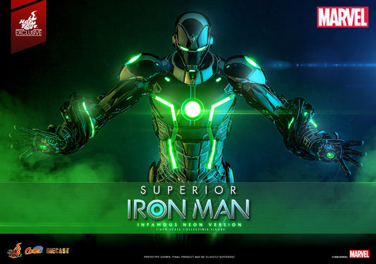 Marvel - Superior Iron Man (Infamous Neon Version) - Sixth Scale Figure