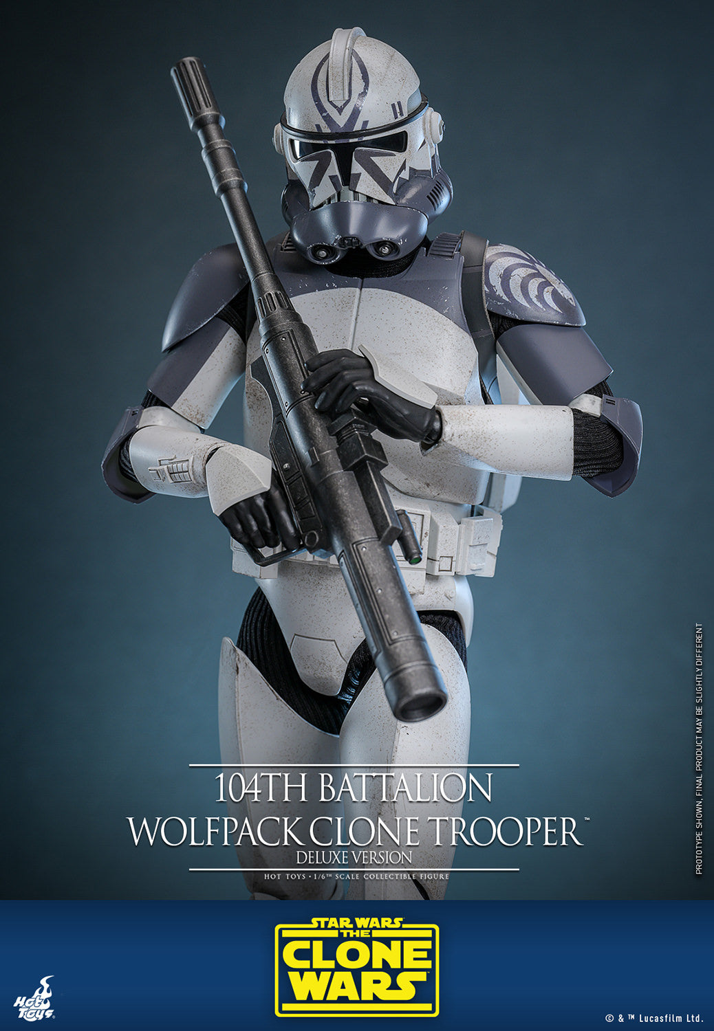 Star Wars 104th Battalion Wolfpack Clone Trooper Deluxe Version Sixth Scale Figure
