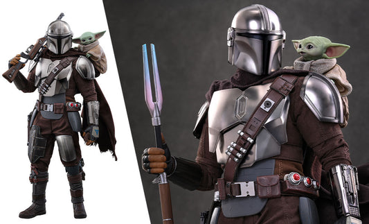 Star Wars The Mandalorian and Grogu Sixth Scale Figure Set Hot Toys