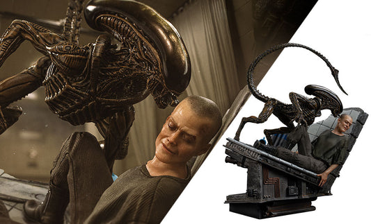 Alien 3 Ellen Ripley and Dog Alien 1:10 Scale Statue Iron Studios