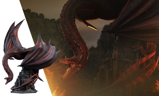 Game of Thrones House of the Dragon Caraxes Statue Iron Studios