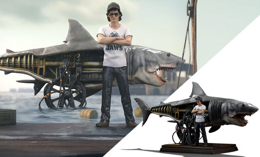 Jaws Steven Spielberg 50th Anniversary Deluxe 1:10 Scale Statue Iron Studios