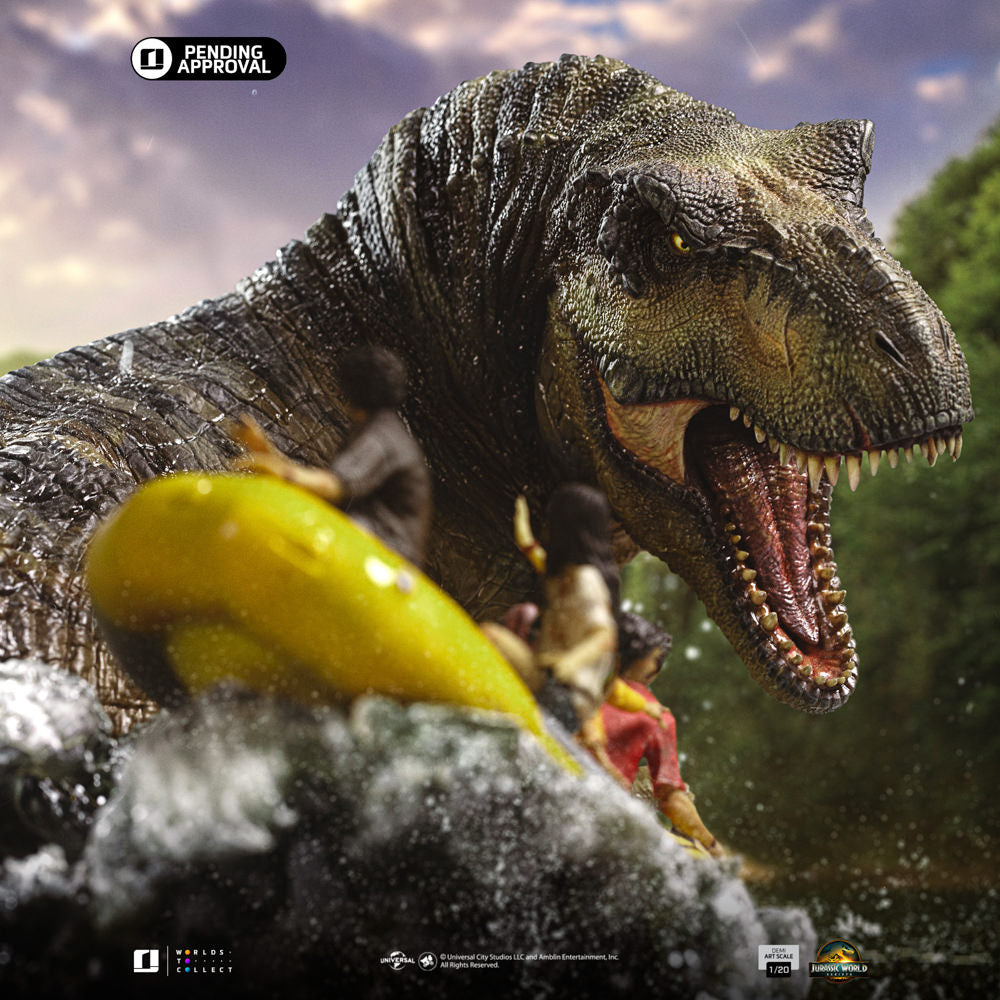 T-Rex River Attack Statue gallery view