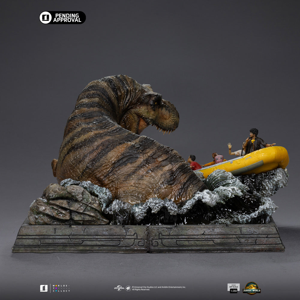 T-Rex River Attack Statue gallery view