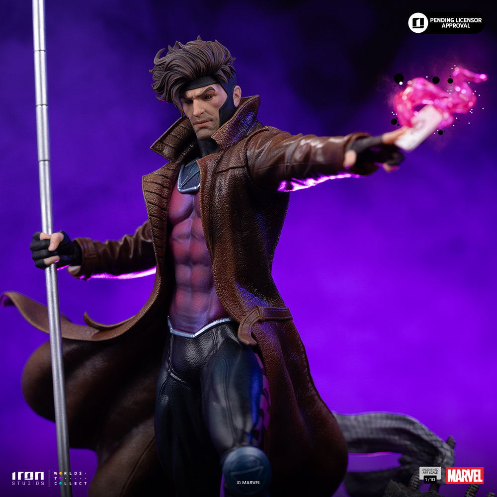 Gambit Unleashed 1:10 Scale Statue