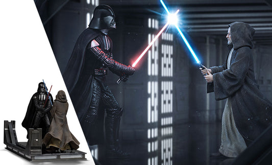 Star Wars Darth Vader vs Obi-Wan Kenobi Deluxe 1:10 Scale Statue
