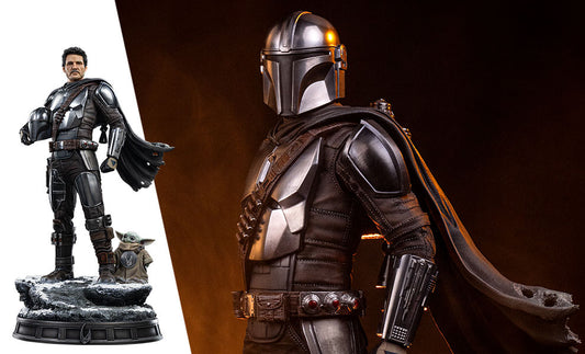 Star Wars The Mandalorian and Grogu Quarter Scale Statue Iron Studios