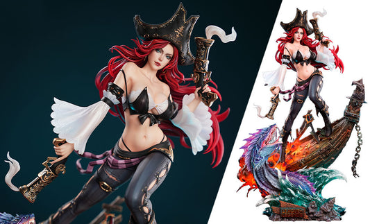 League of Legends The Bounty Hunter Miss Fortune Statue Jimei Palace