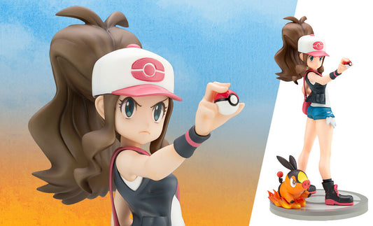 Pokemon Hilda with Tepig Collectible Figure Kotobukiya