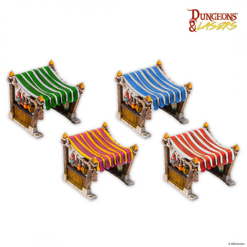 Dungeon And Lasers Market Stalls Set