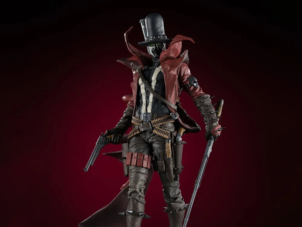 SPAWN: BLACK WHITE & RED ALL OVER - GUNSLINGER SPAWN 1:10 SCALE LIMITED EDITION RESIN STATUE