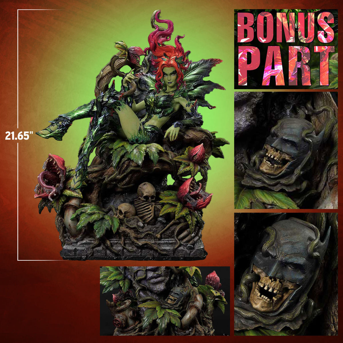 Poison Ivy Seduction Throne statue scale reference