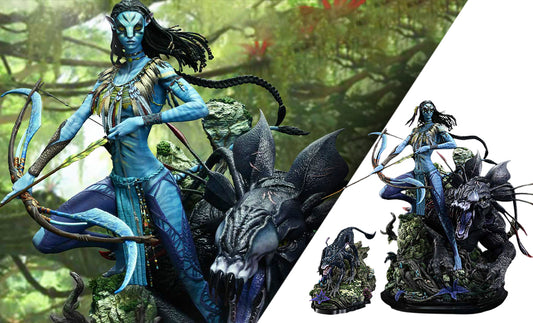 AVATAR Neytiri and Thanator Deluxe Bonus Version Quarter Scale Statue Prime 1 Studio