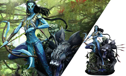 AVATAR Neytiri and Thanator Quarter Scale Statue Prime 1 Studio