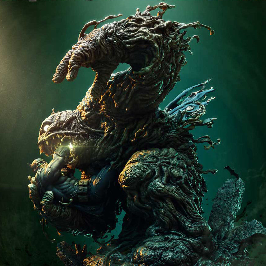 Batman vs Clayface Quarter Scale Statue