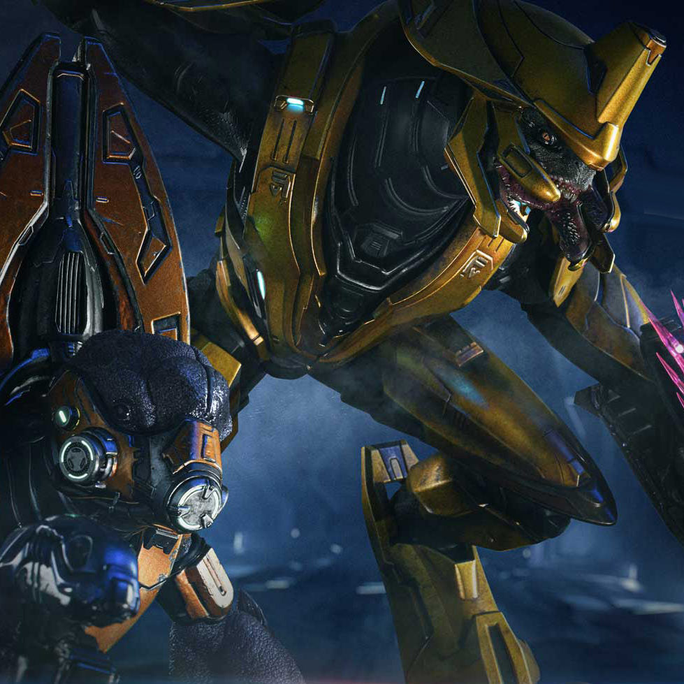 HALO - Elite Zealot and Grunt Minor: Covenant Assault (Bonus Version) - Quarter Scale Statue