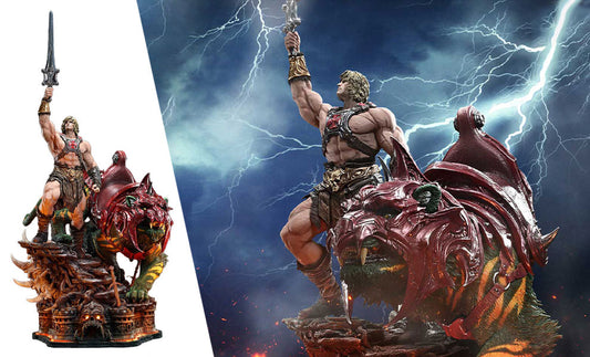 Masters of the Universe He-Man and Battle Cat Ultimate Version Quarter Scale Statue Prime 1 Studio