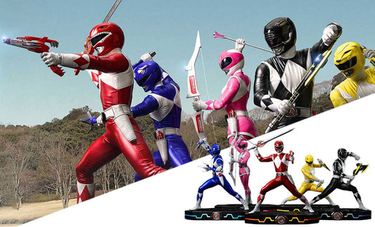 Mighty Morphin Power Rangers 5-Ranger Set Deluxe Bonus Version Quarter Scale Statue Prime 1 Studio