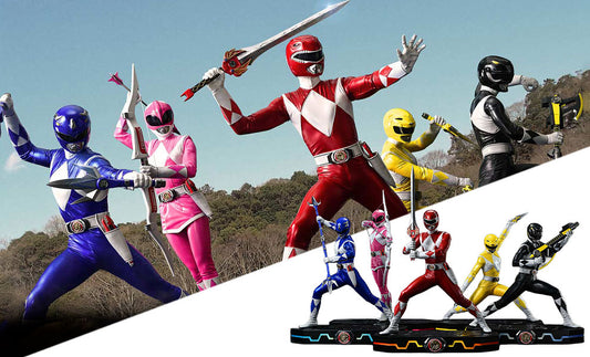 Mighty Morphin Power Rangers 5-Ranger Set Deluxe Version Quarter Scale Statue Prime 1 Studio