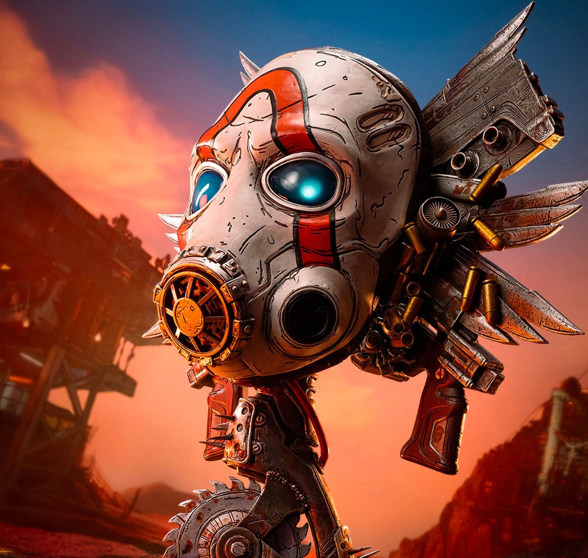 Borderlands Psycho Bandit Art Mask Statue