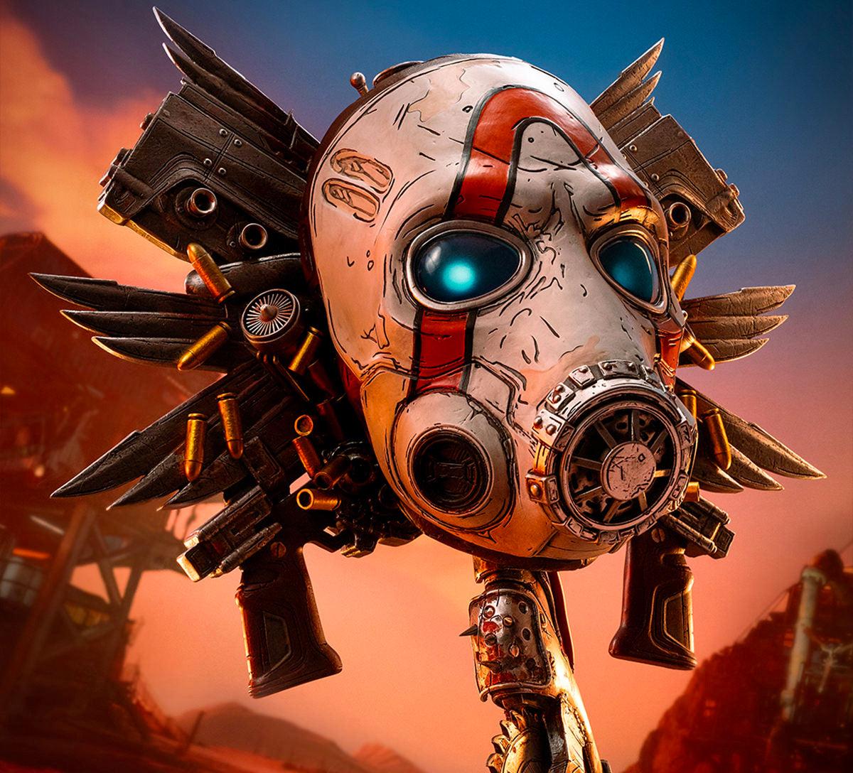 Borderlands Psycho Bandit Art Mask Statue