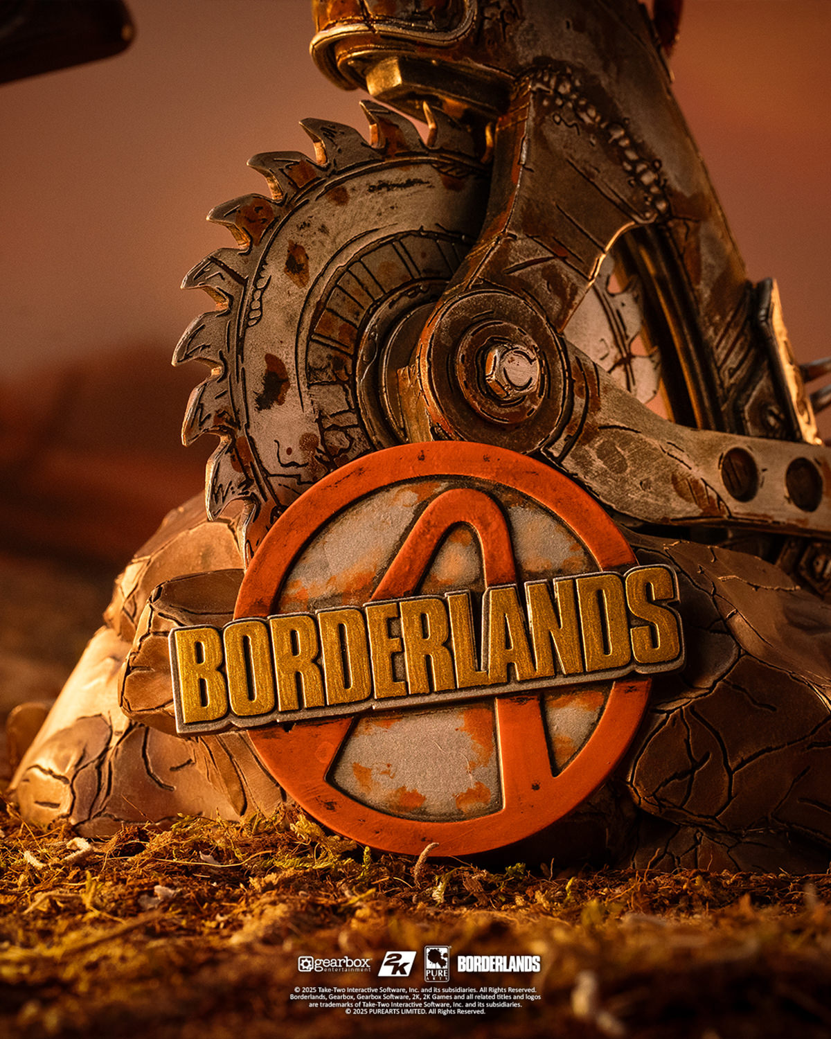 Borderlands Psycho Bandit Art Mask Statue
