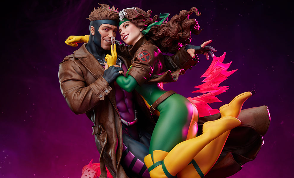 Rogue and Gambit Statue