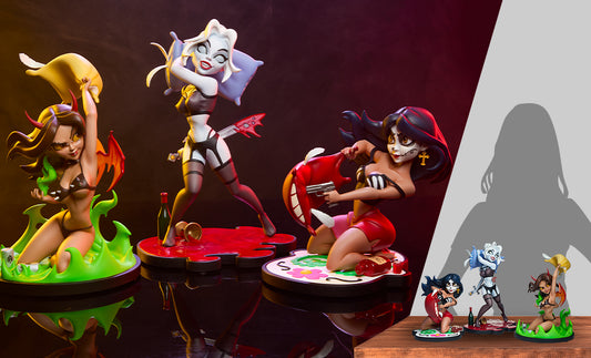 Coffin Comics Sleepover In Hell Designer Collectible Statue Set