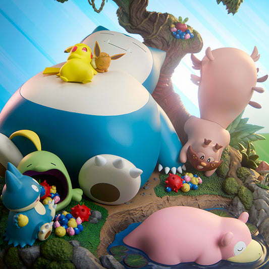 Pokemon Snorlax Diorama Sideshow