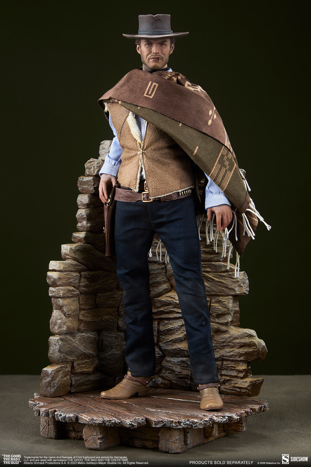 Sideshow Originals - Western Display Base - Sixth Scale Figure Accessory