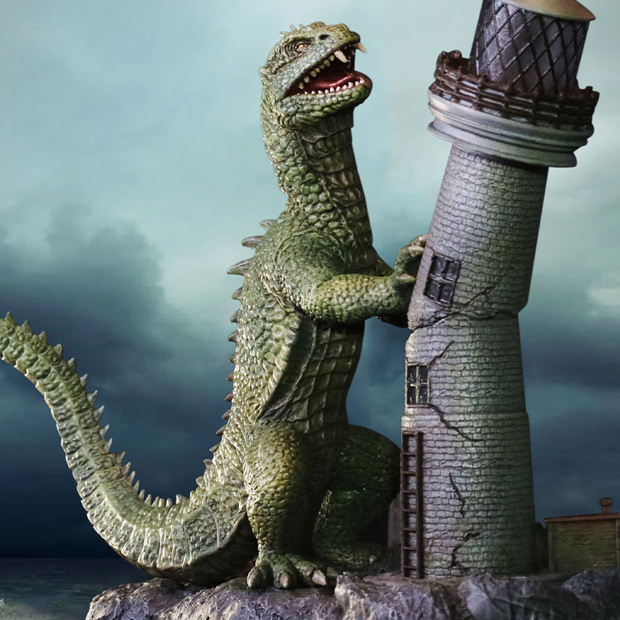 Ray Harryhausen Rhedosaurus Lighthouse Attack Statue