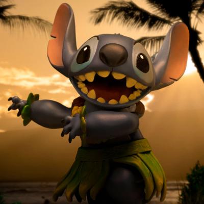 Disney - Stitch (Hula) - 1:10 Scale Statue