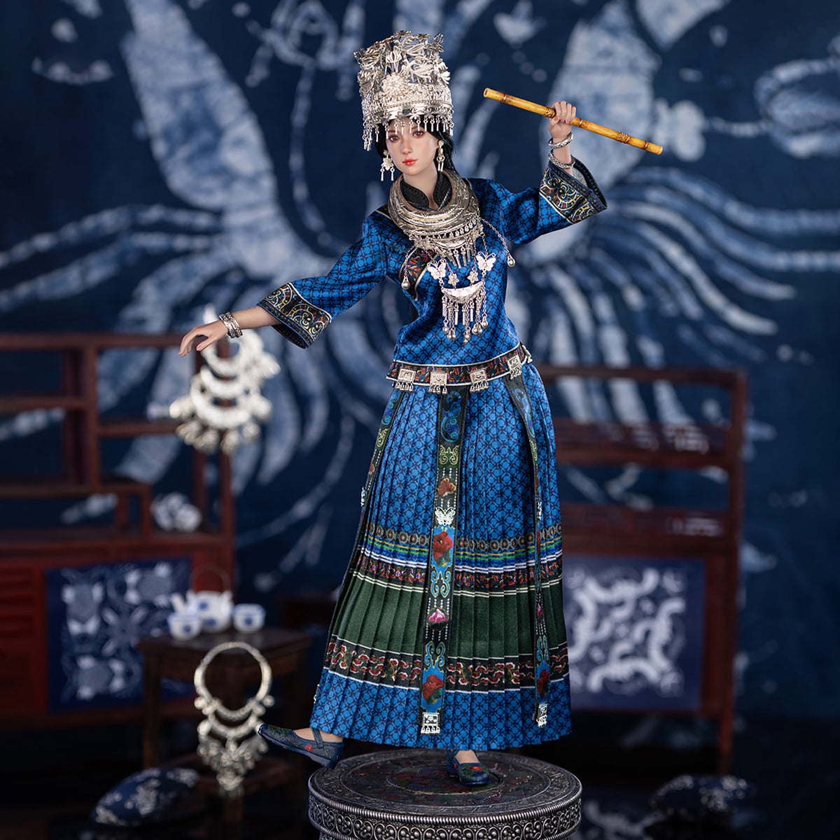TBLeague - The Miao of China's 56 Ethnic Groups (Blue) - Sixth Scale Figure